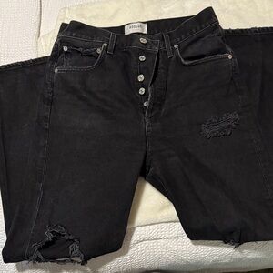 Agolde Black 90’s Pinch Waist Jeans Size 27